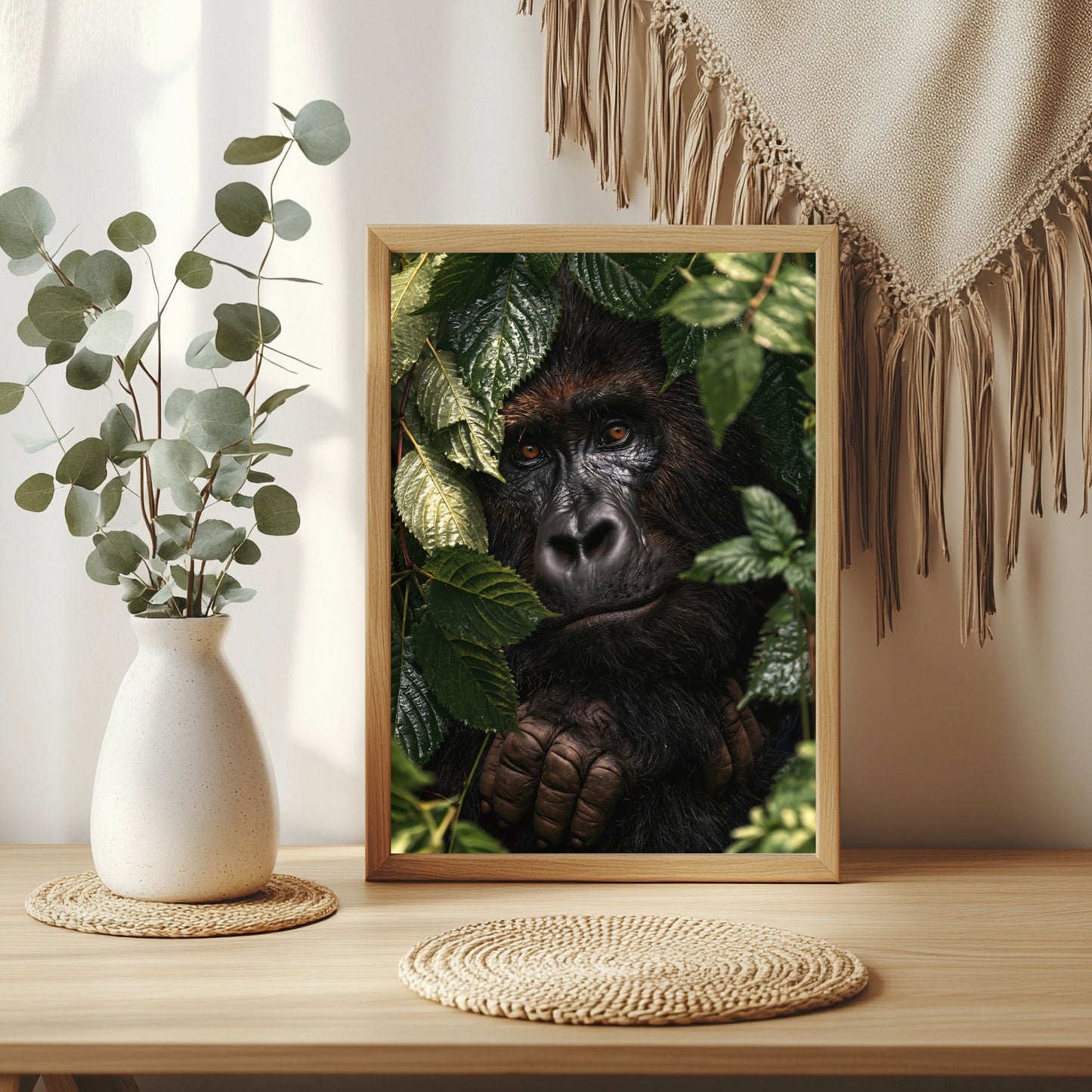 Gorilla im Regenwald Poster – Raumansicht 3