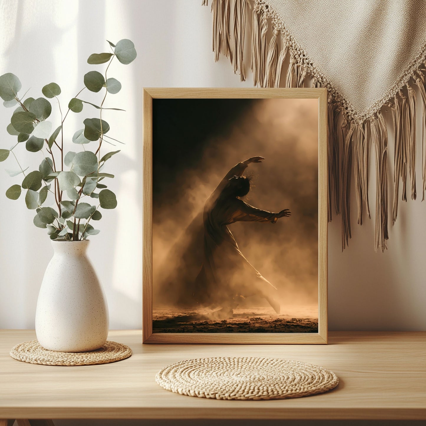 Tänzer in Staublicht Poster – Raumansicht 3