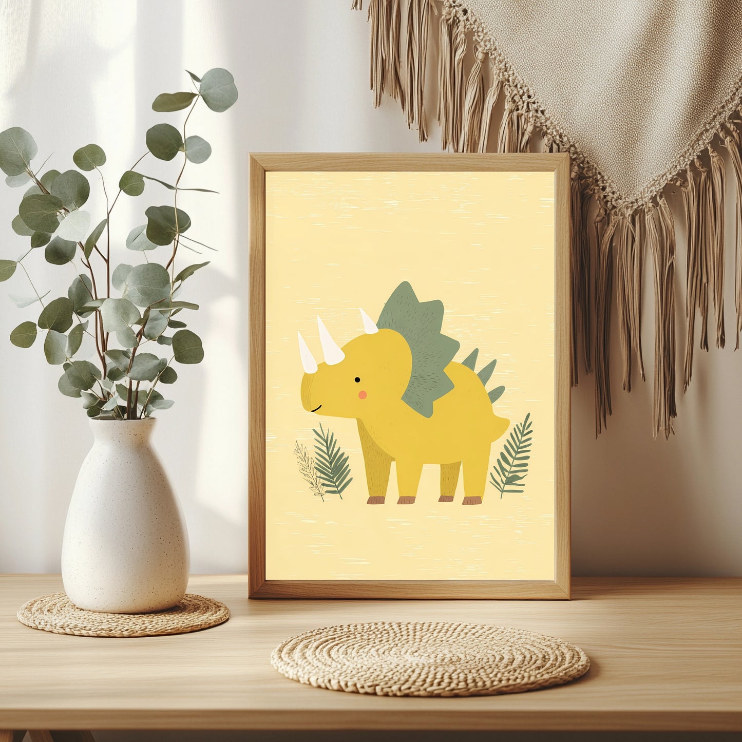 Gelber Stegosaurus Poster – Raumansicht 3