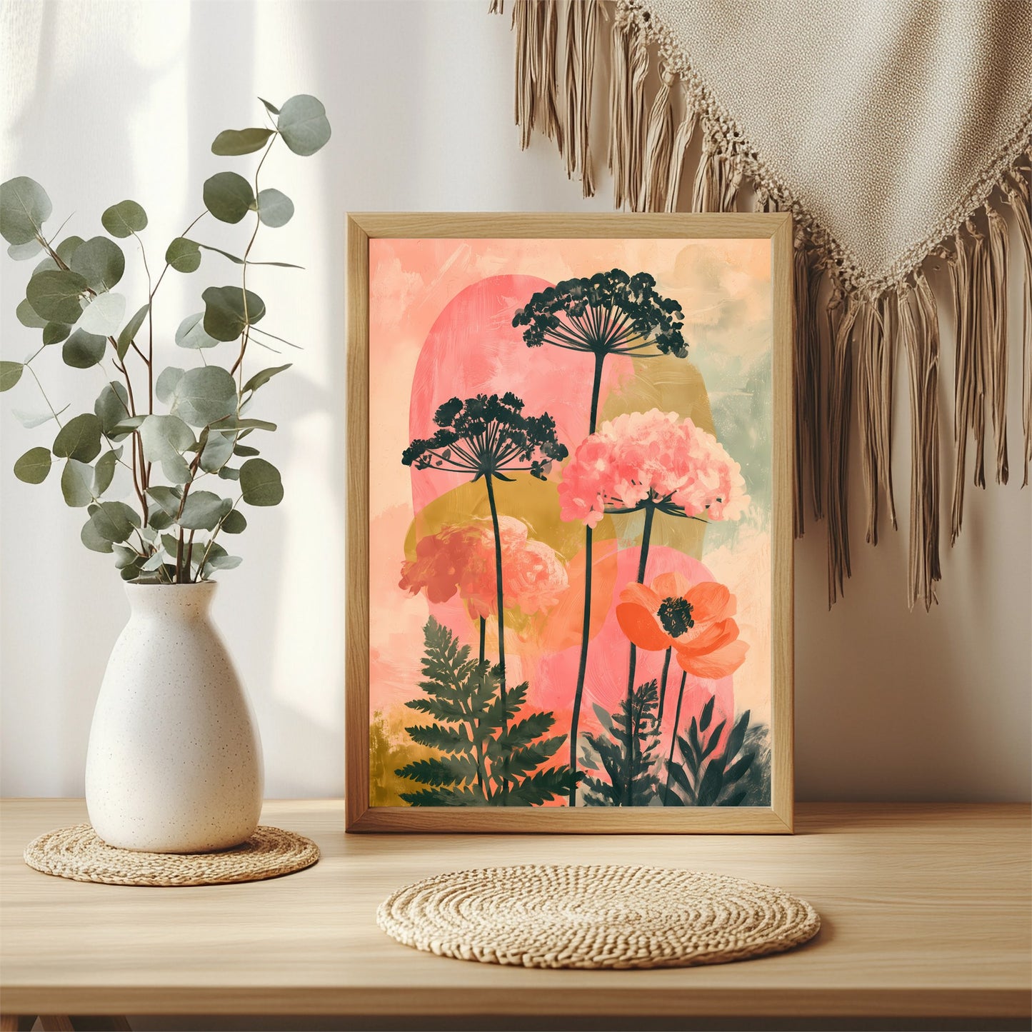 Boho Wildblumen Poster – Raumansicht 3
