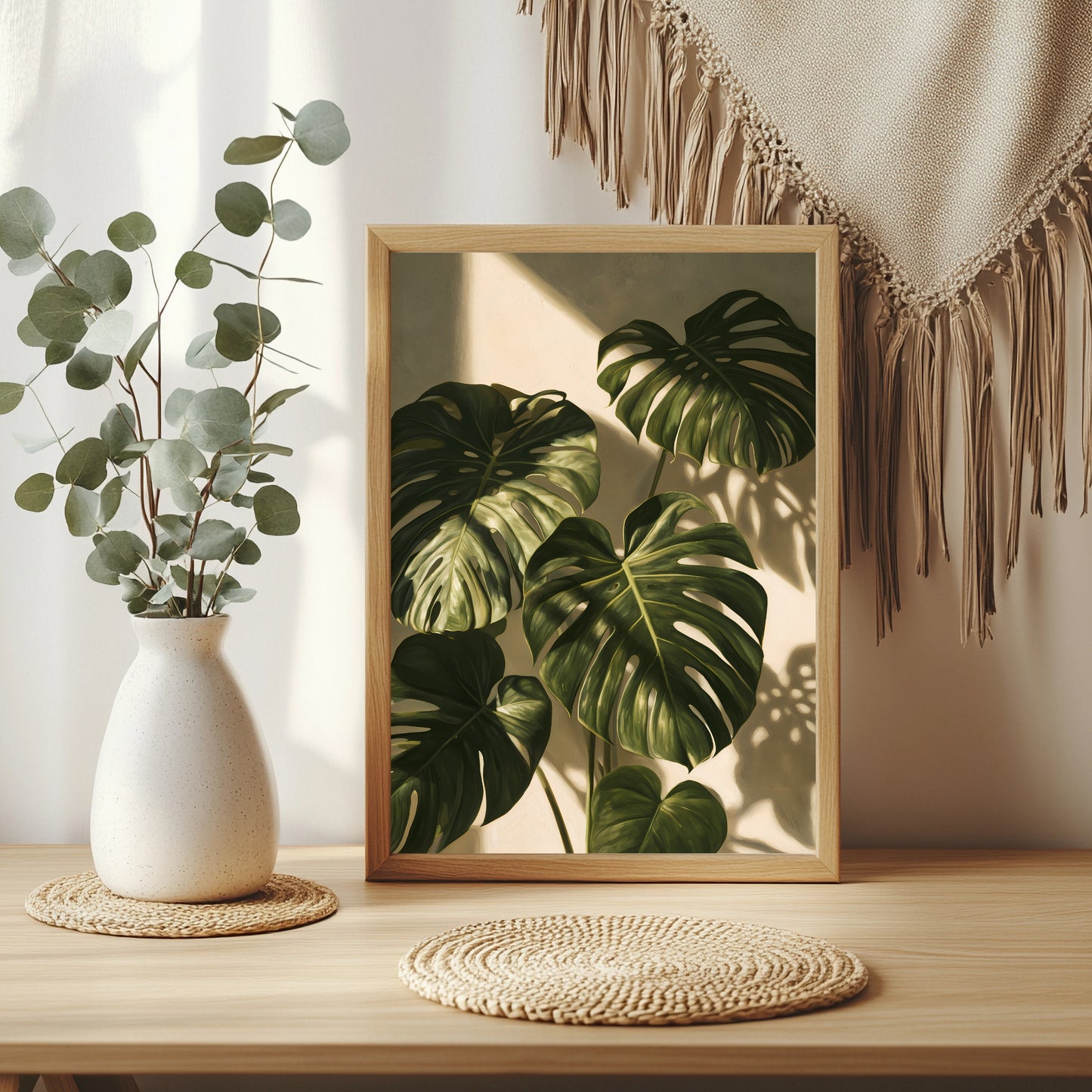 Monstera-Schatten Poster – Raumansicht 3