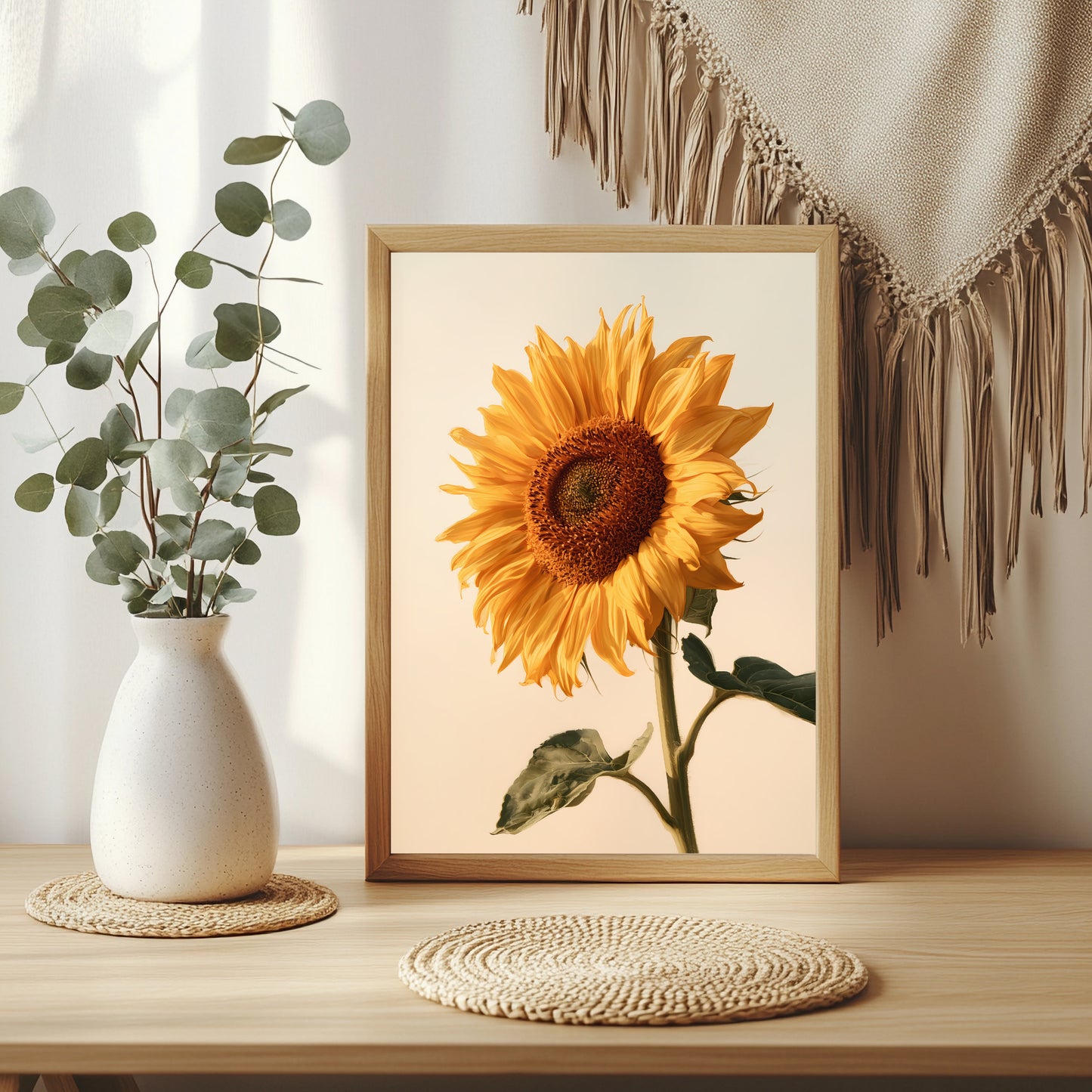 Sonnenblumenstudie Poster – Raumansicht 3