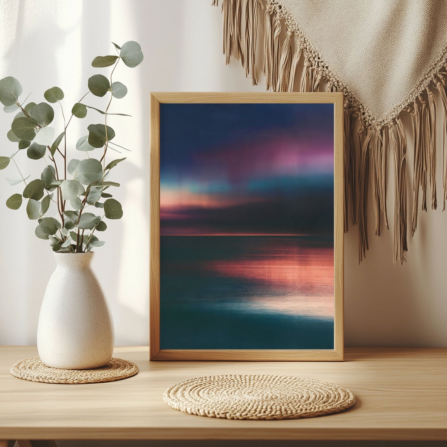 Aurora-Farbverlauf Poster – Raumansicht 3