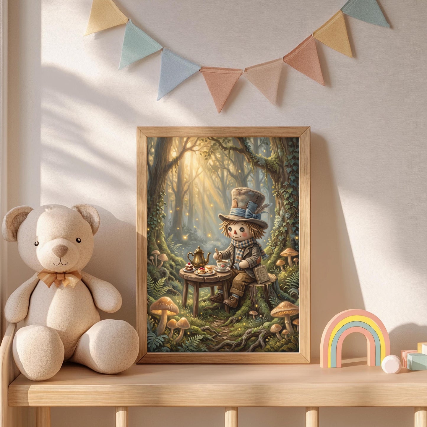 3er Poster Set Kinderzimmer Märchenwald