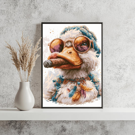 Lustiger Strauß Poster Sonnenbrille