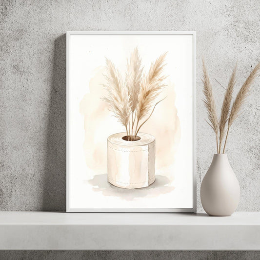 WC Pampasgras Boho Poster – Produktansicht 2