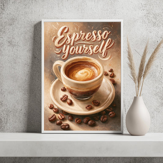 Espresso Yourself Kaffee Poster – Produktansicht 2