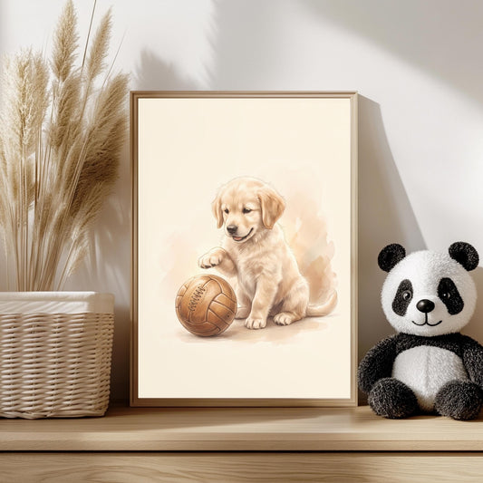 Golden Retriever Sport Aquarell Poster Set