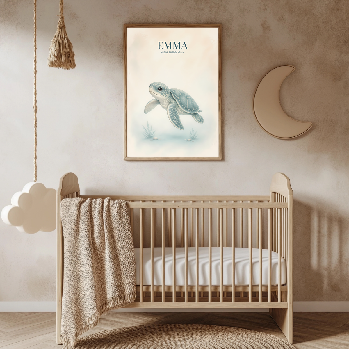 Meerestiere – personalisiertes 3er Poster-Set