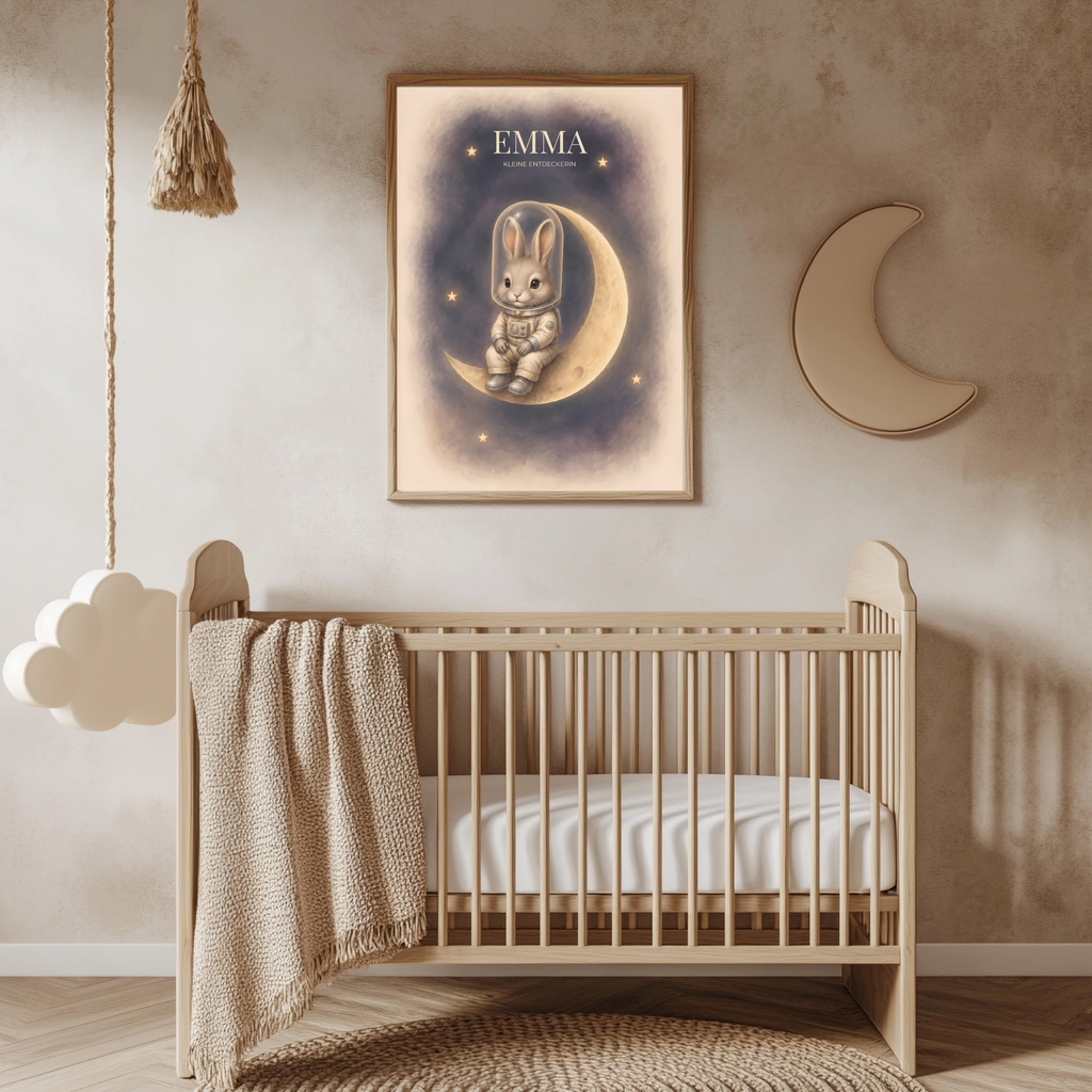 Weltraum – personalisiertes 3er Poster-Set