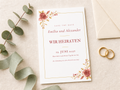 Personalisierte Save-the-Date-Karten mit Umschlägen | Dusty Rose Hochzeit