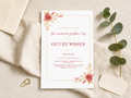 Personalisierte Informationskarten zur Hochzeit | Dusty Rose | 10–100 Stück