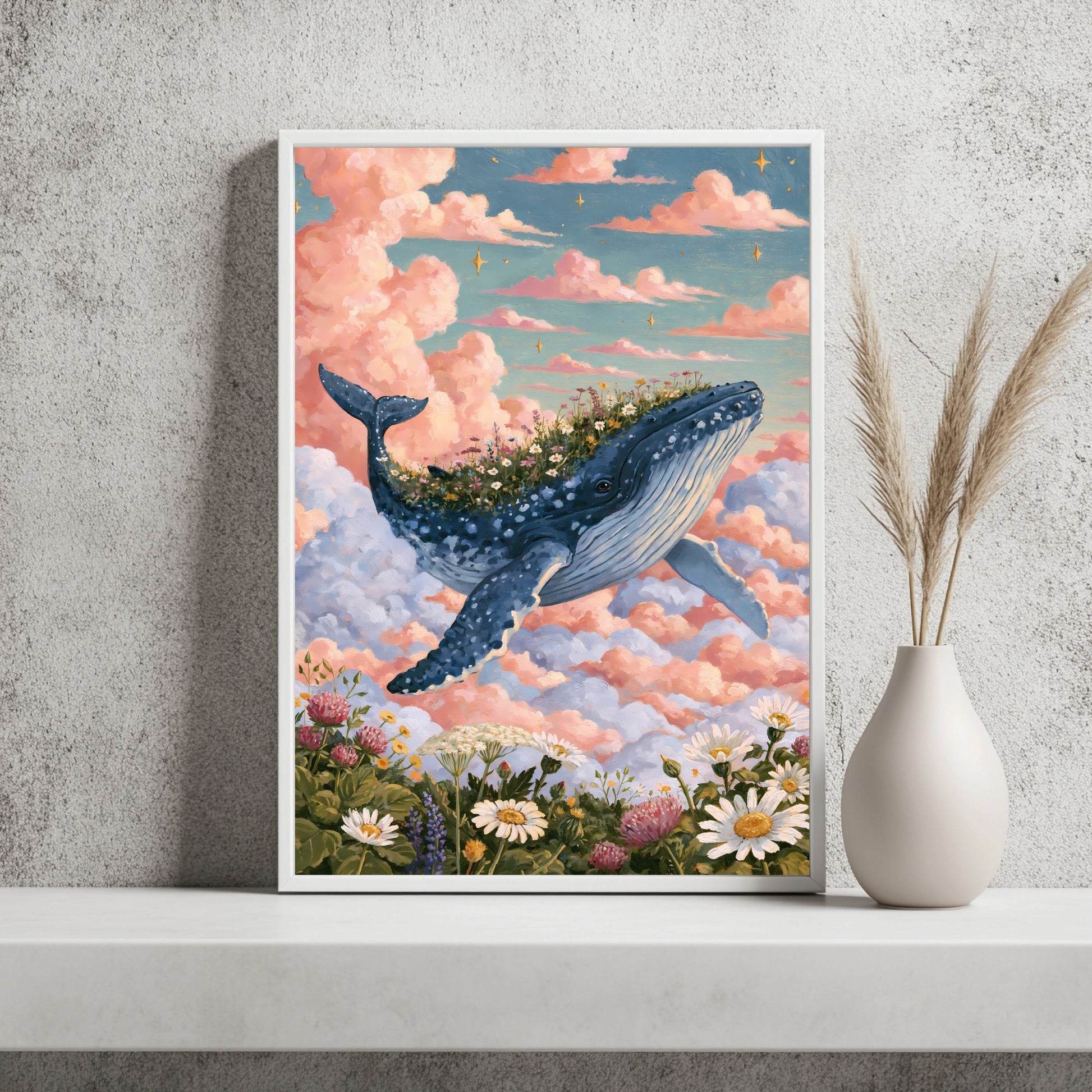 Wal trägt Insel Poster – Raumansicht 2