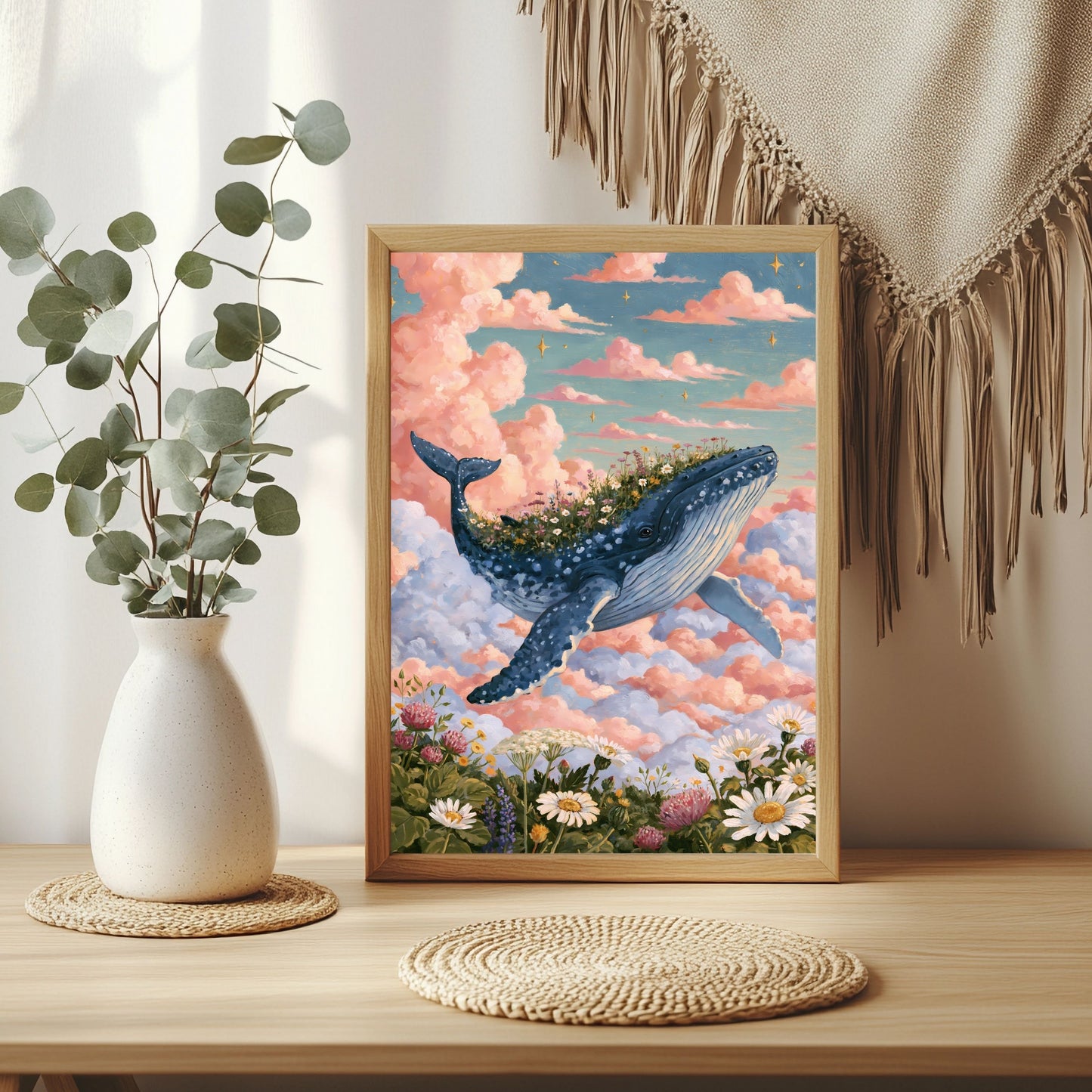 Wal trägt Insel Poster – Raumansicht 3