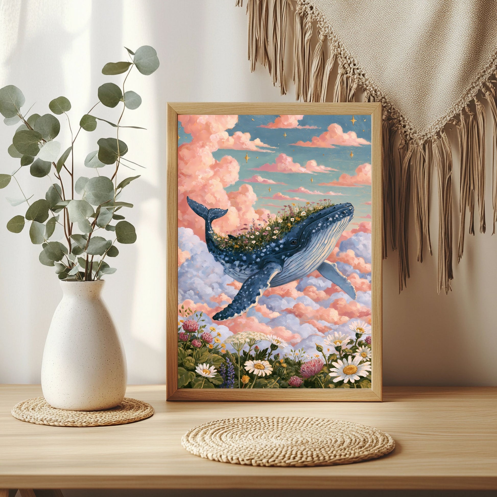 Wal trägt Insel Poster – Raumansicht 3