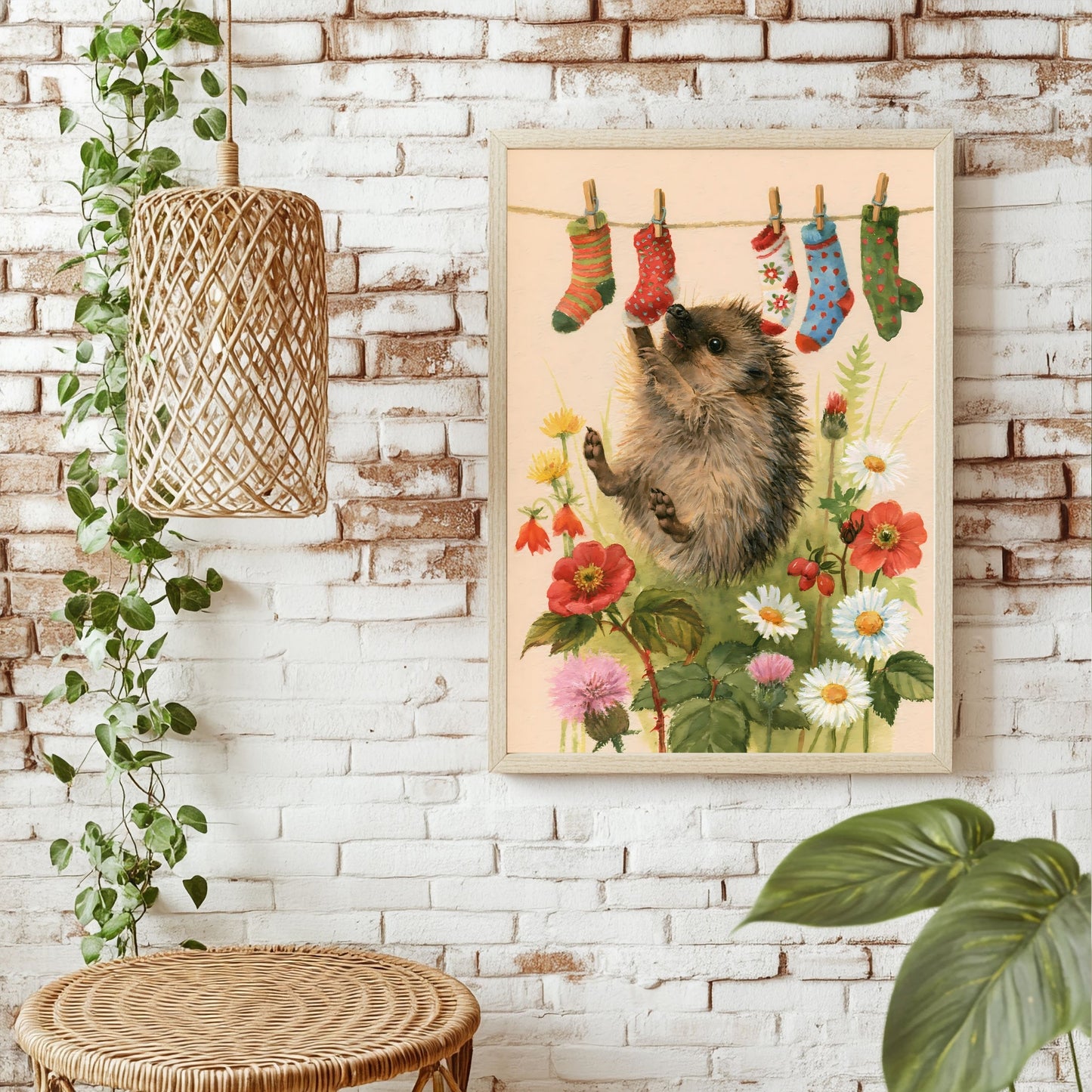 Igel-Waschsalon Poster – Raumansicht 1