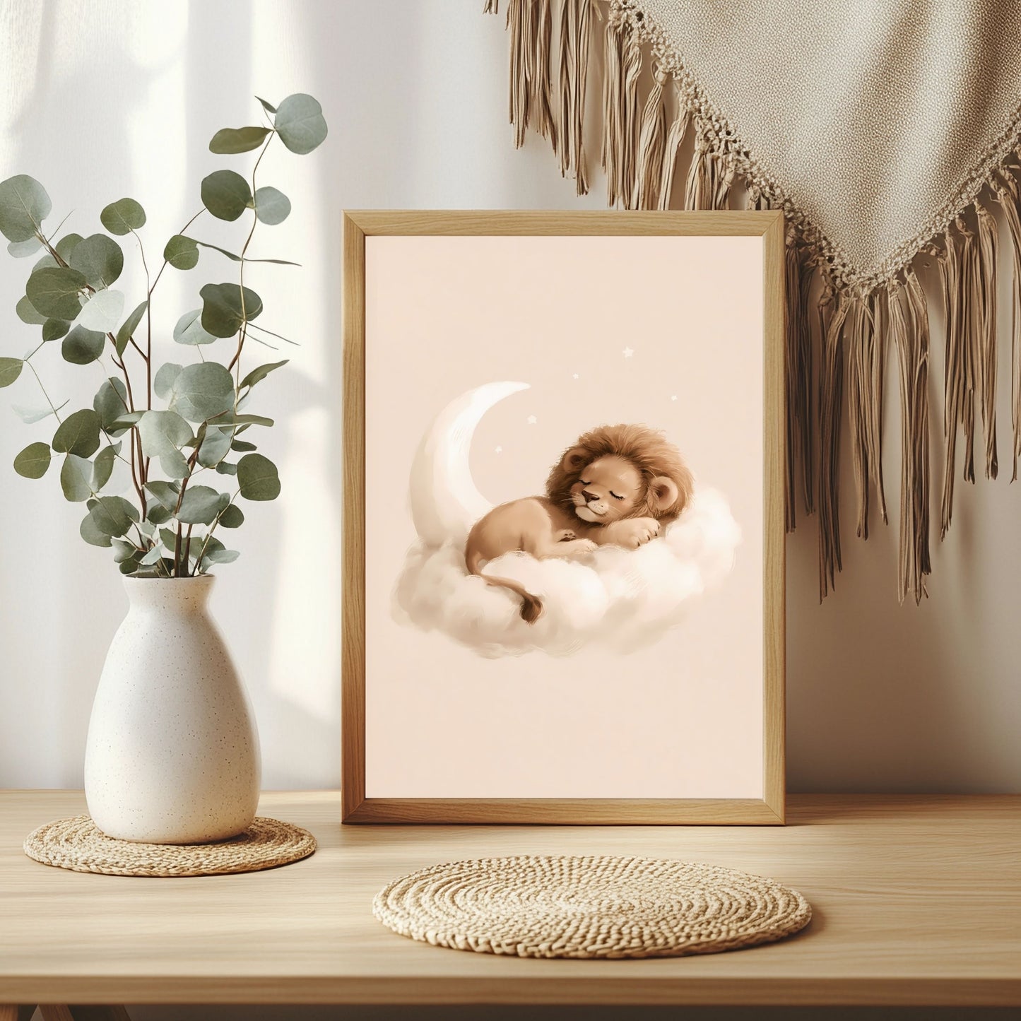 Schlafender Löwe Poster – Raumansicht 3