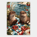 Otter-Picknick Poster – Freisteller