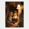 Eulenbibliothek Poster – Freisteller