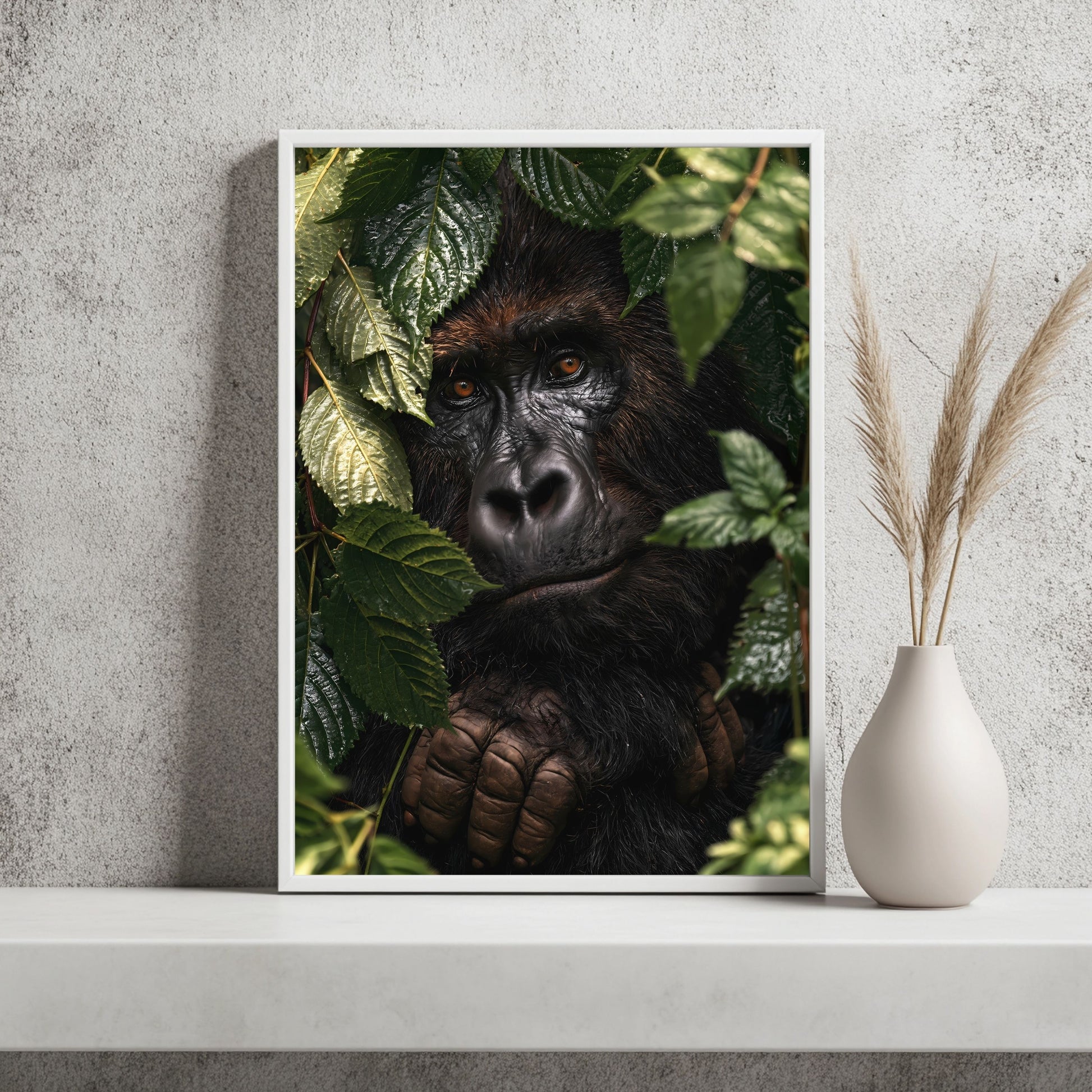 Gorilla im Regenwald Poster – Raumansicht 2