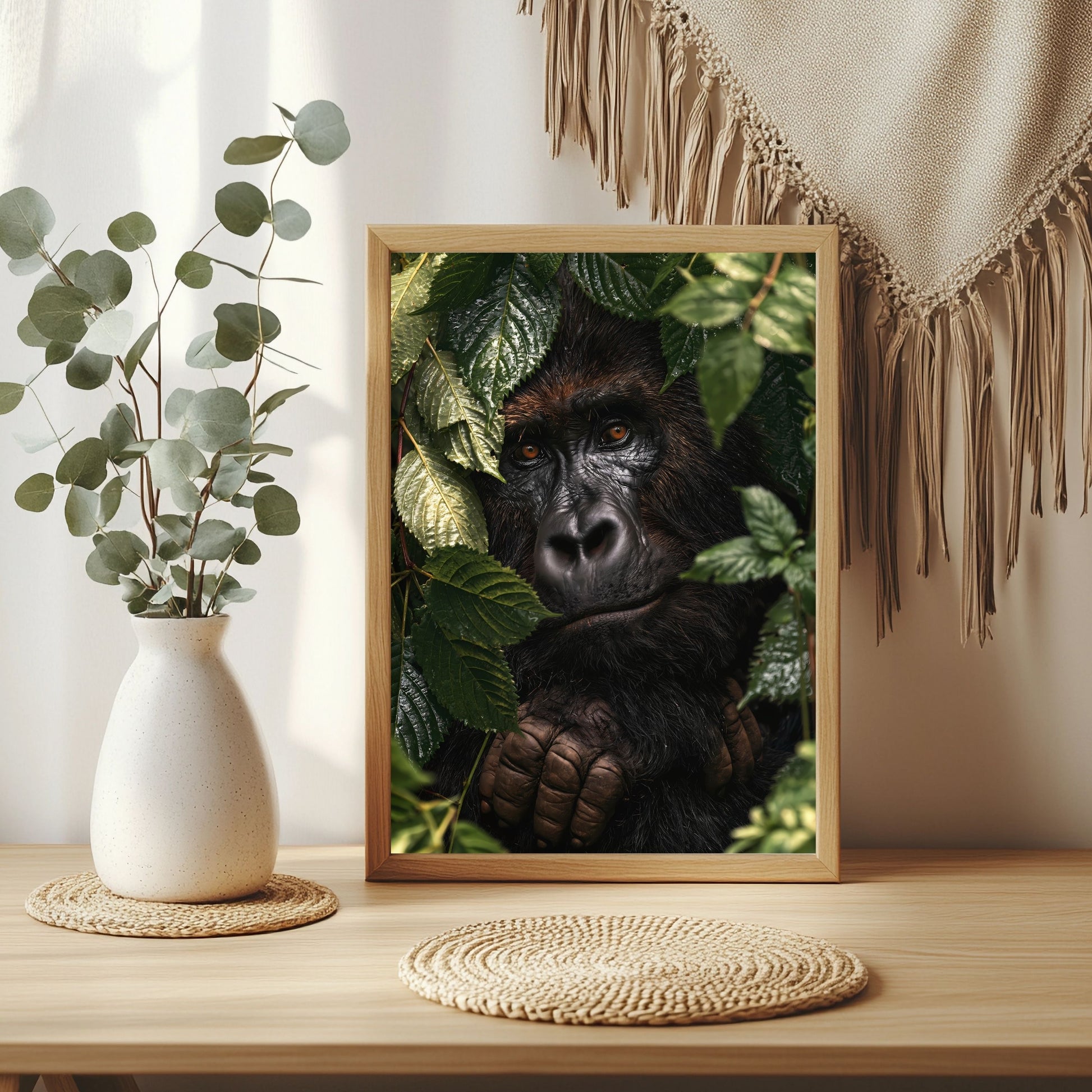Gorilla im Regenwald Poster – Raumansicht 3