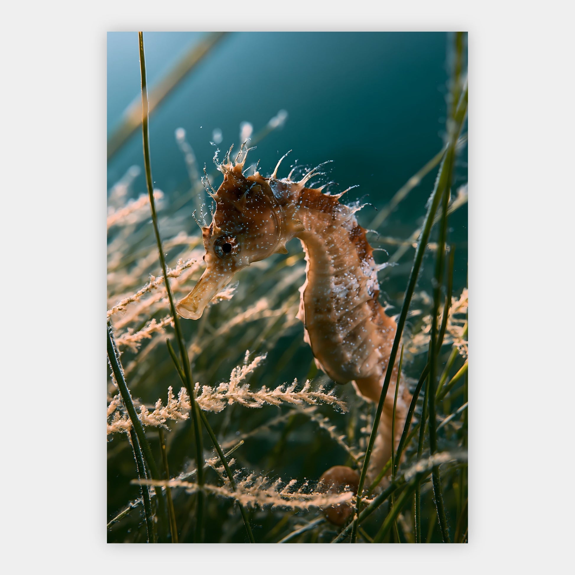 Seepferdchen-Porträt Poster – Freisteller