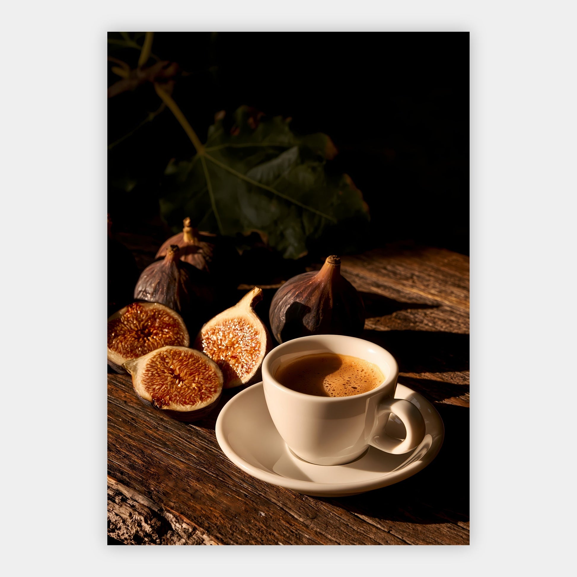 Espresso und Feige Poster – Freisteller