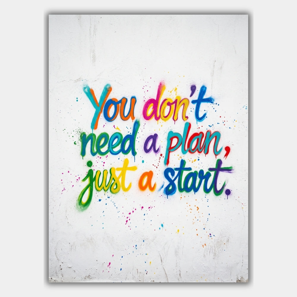 Graffiti Spruch Motivation Poster – Produktansicht 1
