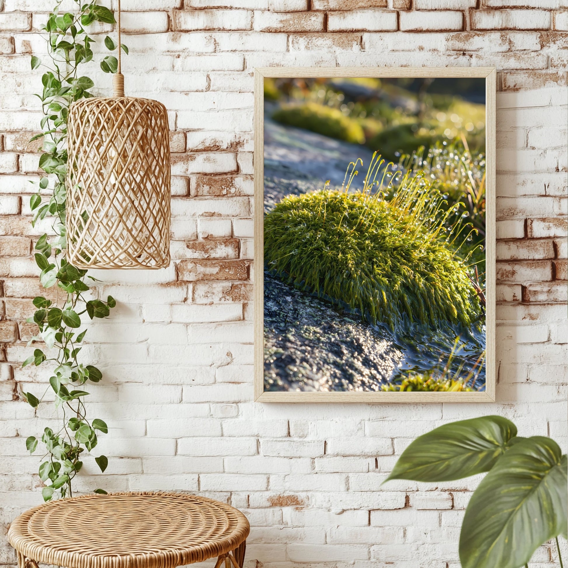 Moos und Granit Poster – Raumansicht 1