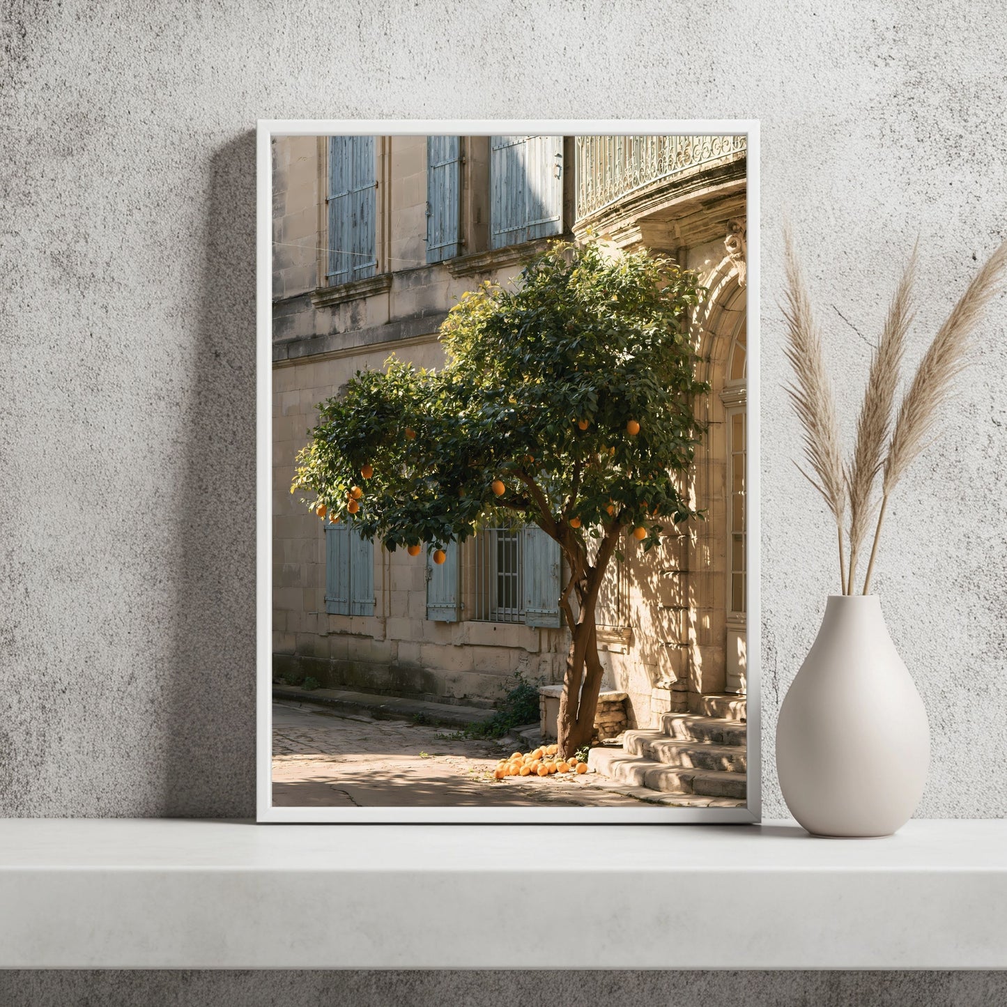 Zitronenbaum im Innenhof Poster – Raumansicht 2