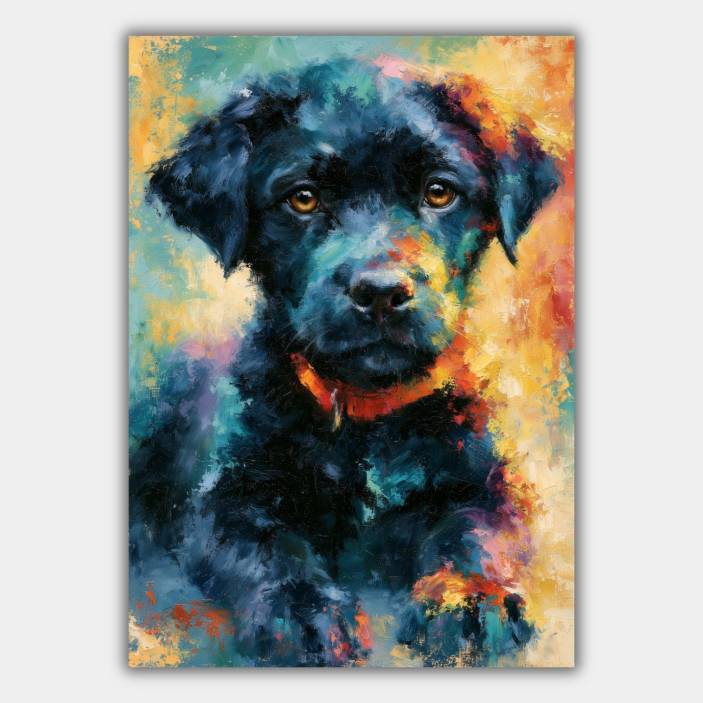 Schwarzer Welpe Poster – Produktansicht 1