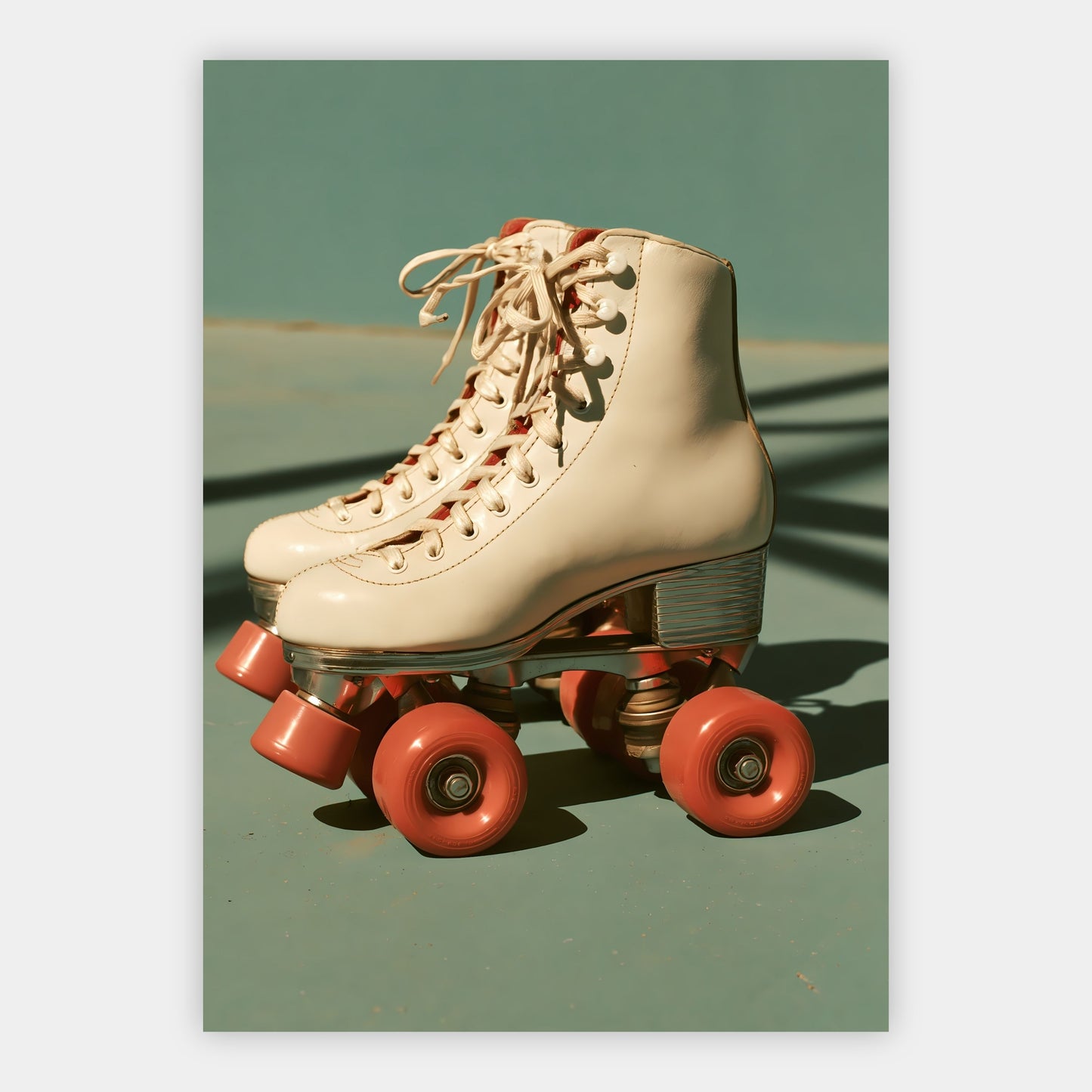 Rollschuhe in Pastell Poster – Freisteller