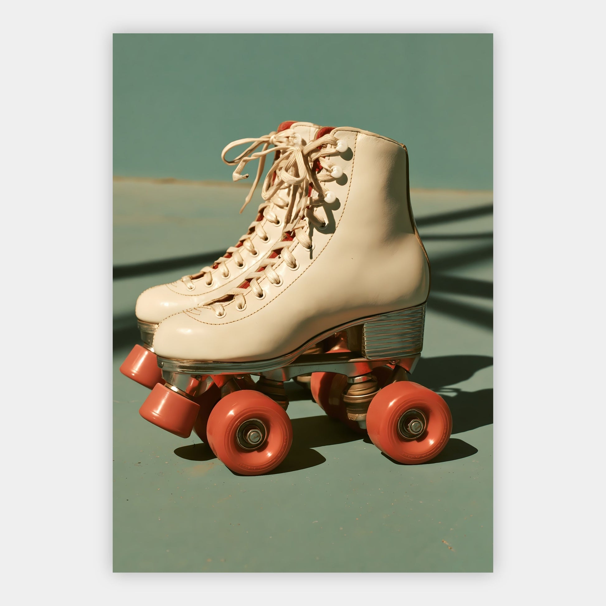 Rollschuhe in Pastell Poster – Freisteller