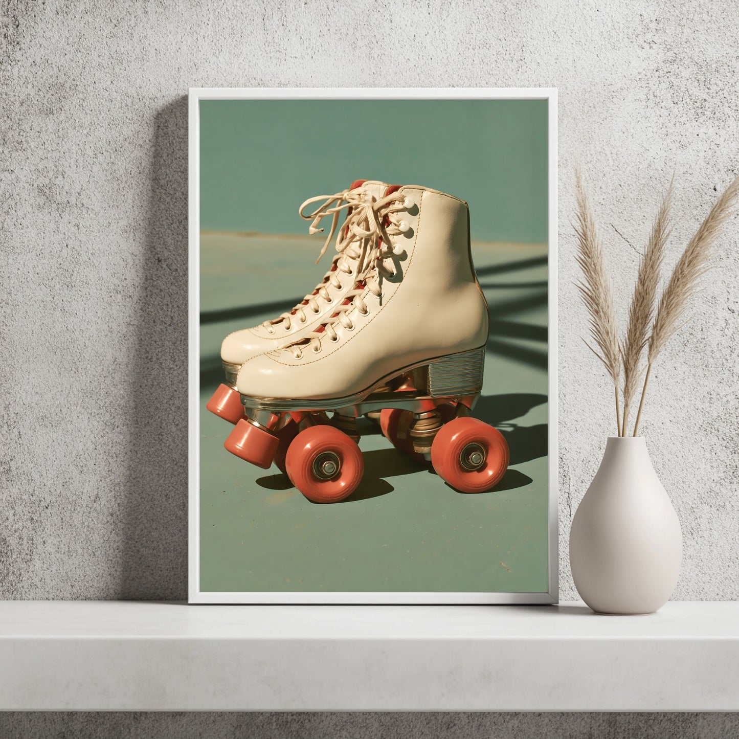 Rollschuhe in Pastell Poster – Raumansicht 2