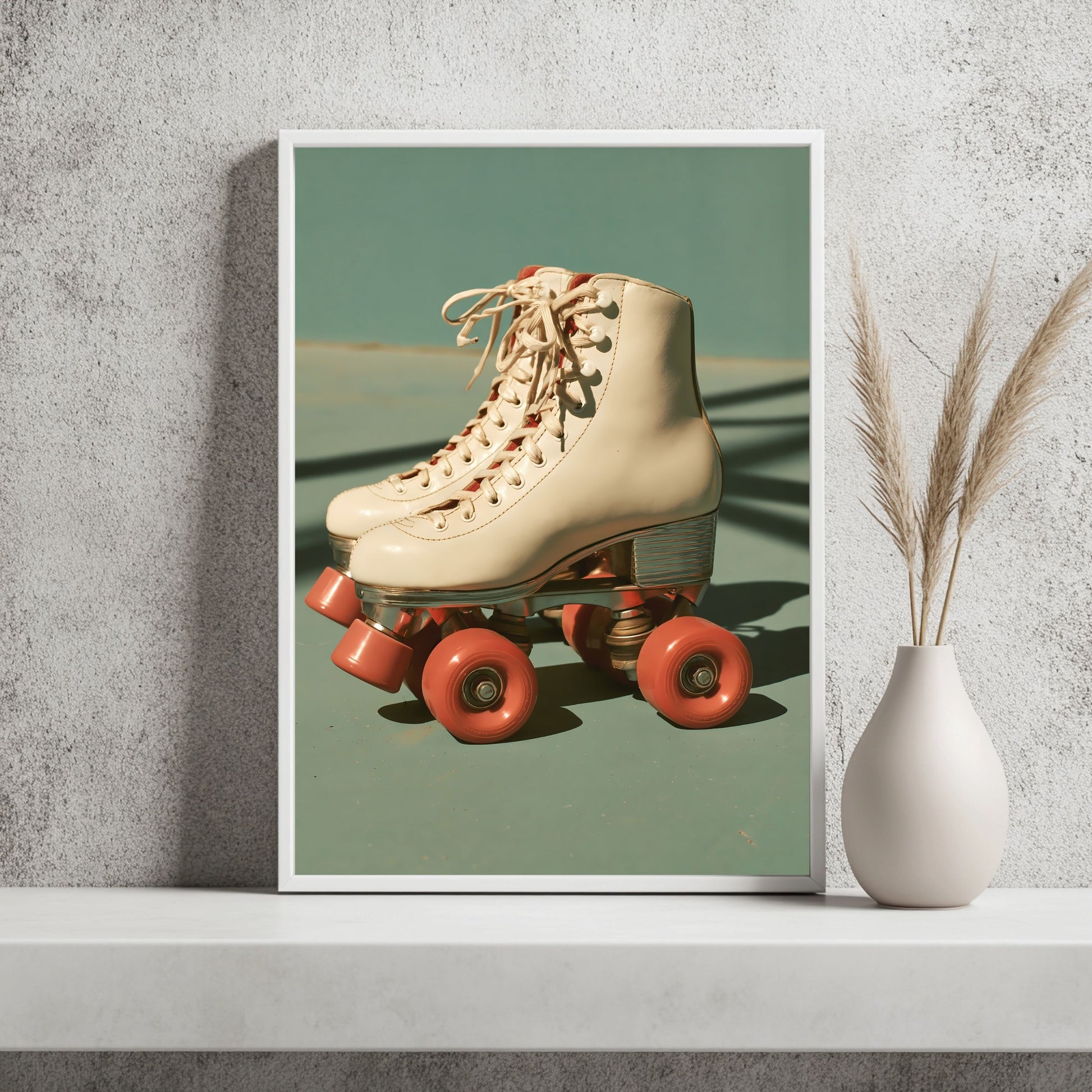 Rollschuhe in Pastell Poster – Raumansicht 2