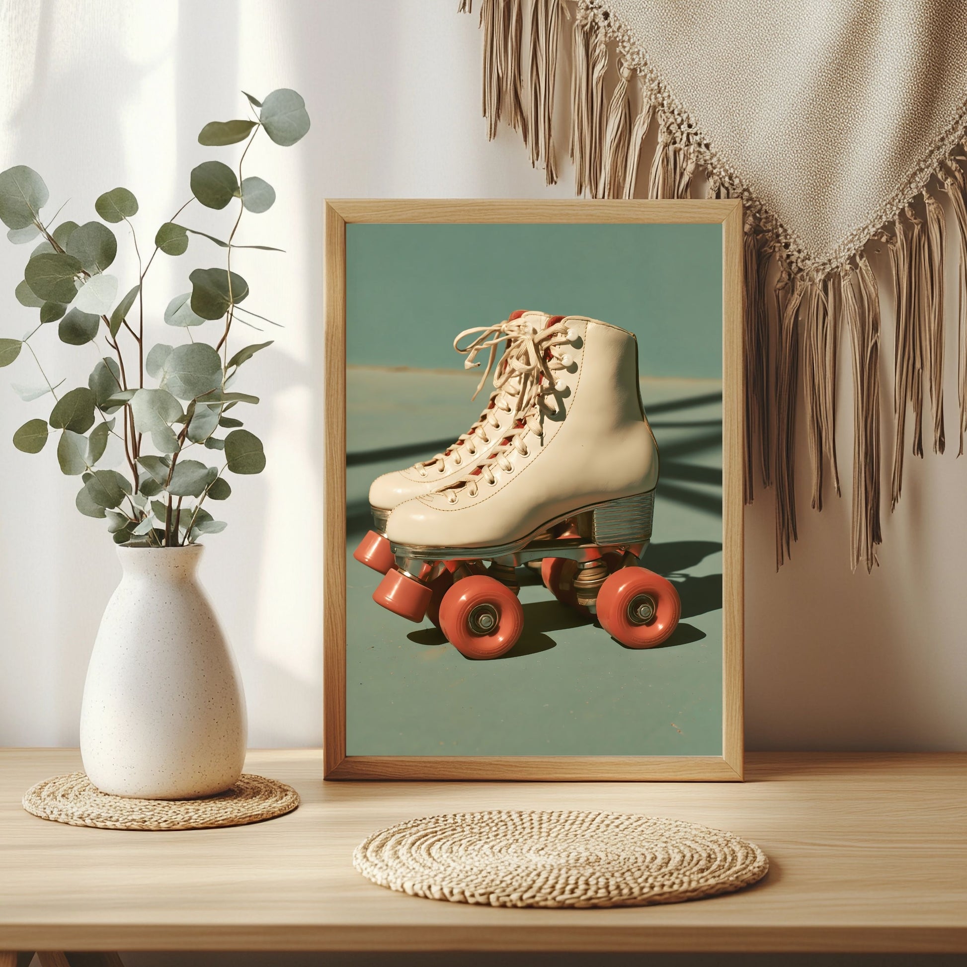 Rollschuhe in Pastell Poster – Raumansicht 3
