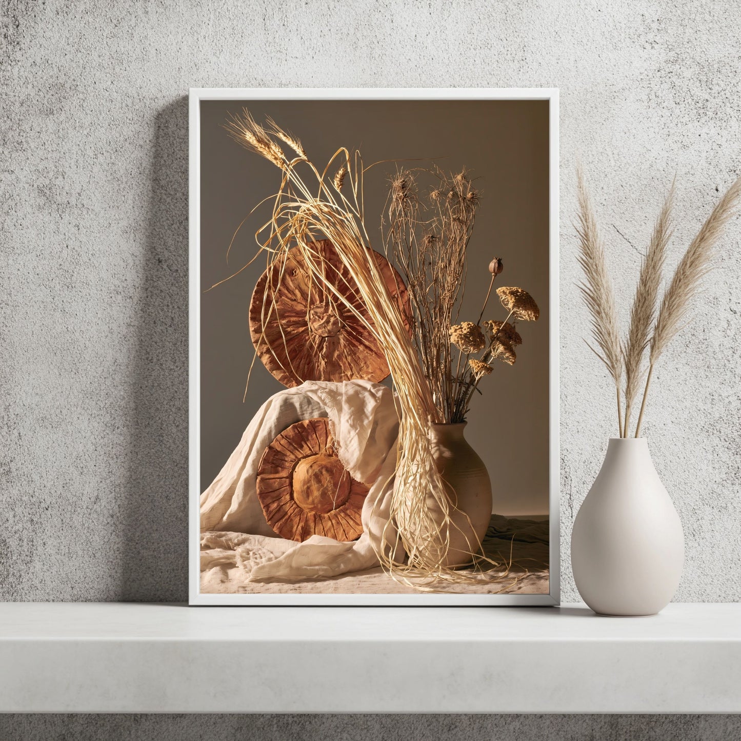 Gräser und Tonsonne Poster – Raumansicht 2