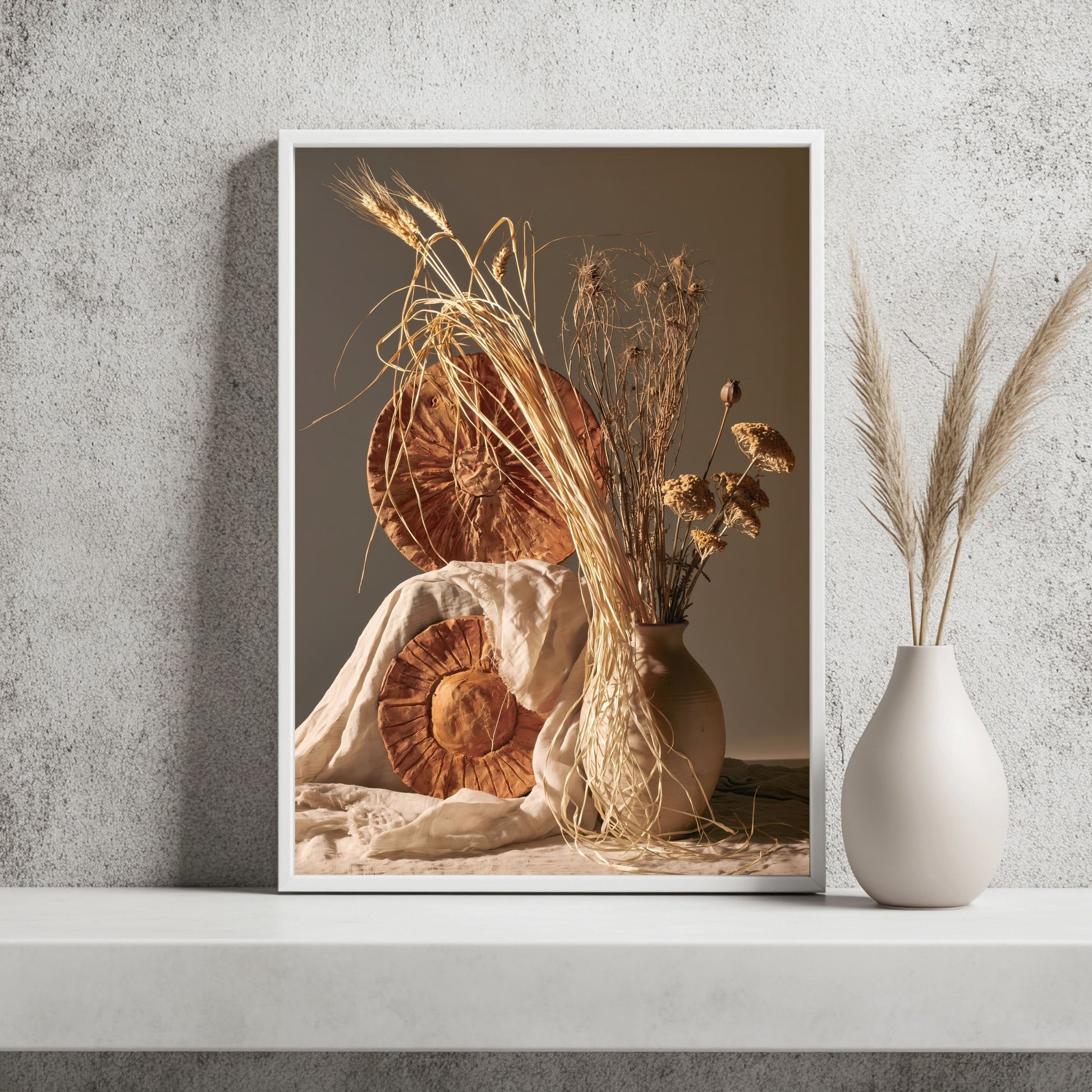 Gräser und Tonsonne Poster – Raumansicht 2