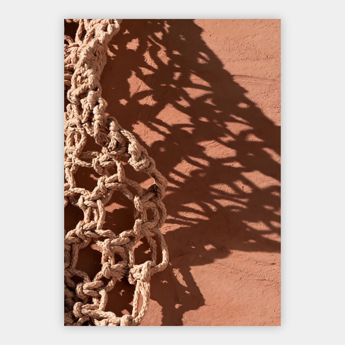 Makramee-Schatten abstrakt Poster – Freisteller