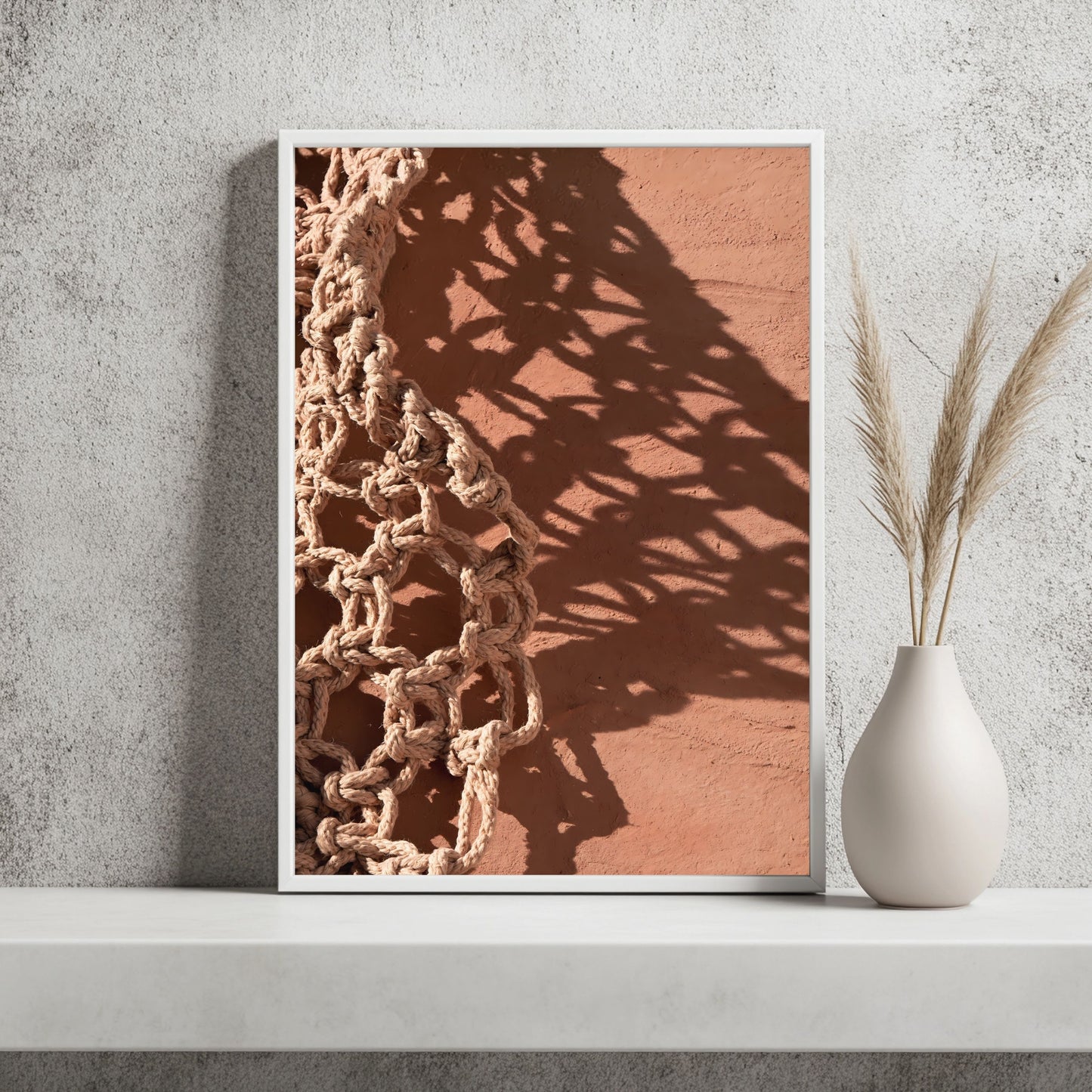 Makramee-Schatten abstrakt Poster – Raumansicht 2