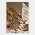 Palmblatt und Rattan Poster – Freisteller