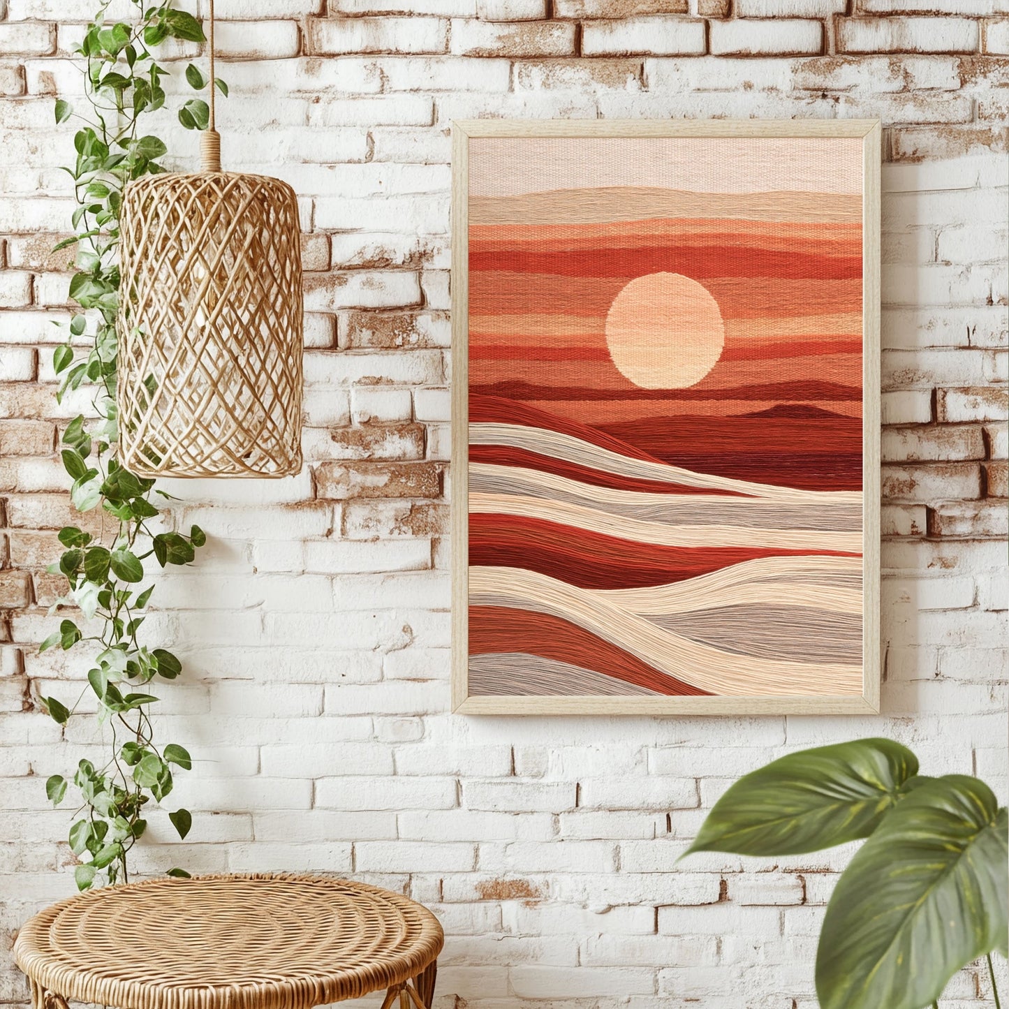 Sonnenuntergang als Webbild Poster – Raumansicht 1