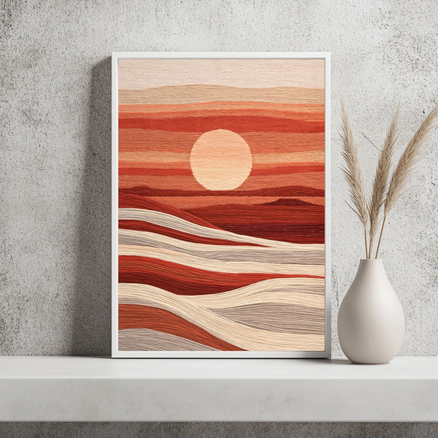 Sonnenuntergang als Webbild Poster – Raumansicht 2