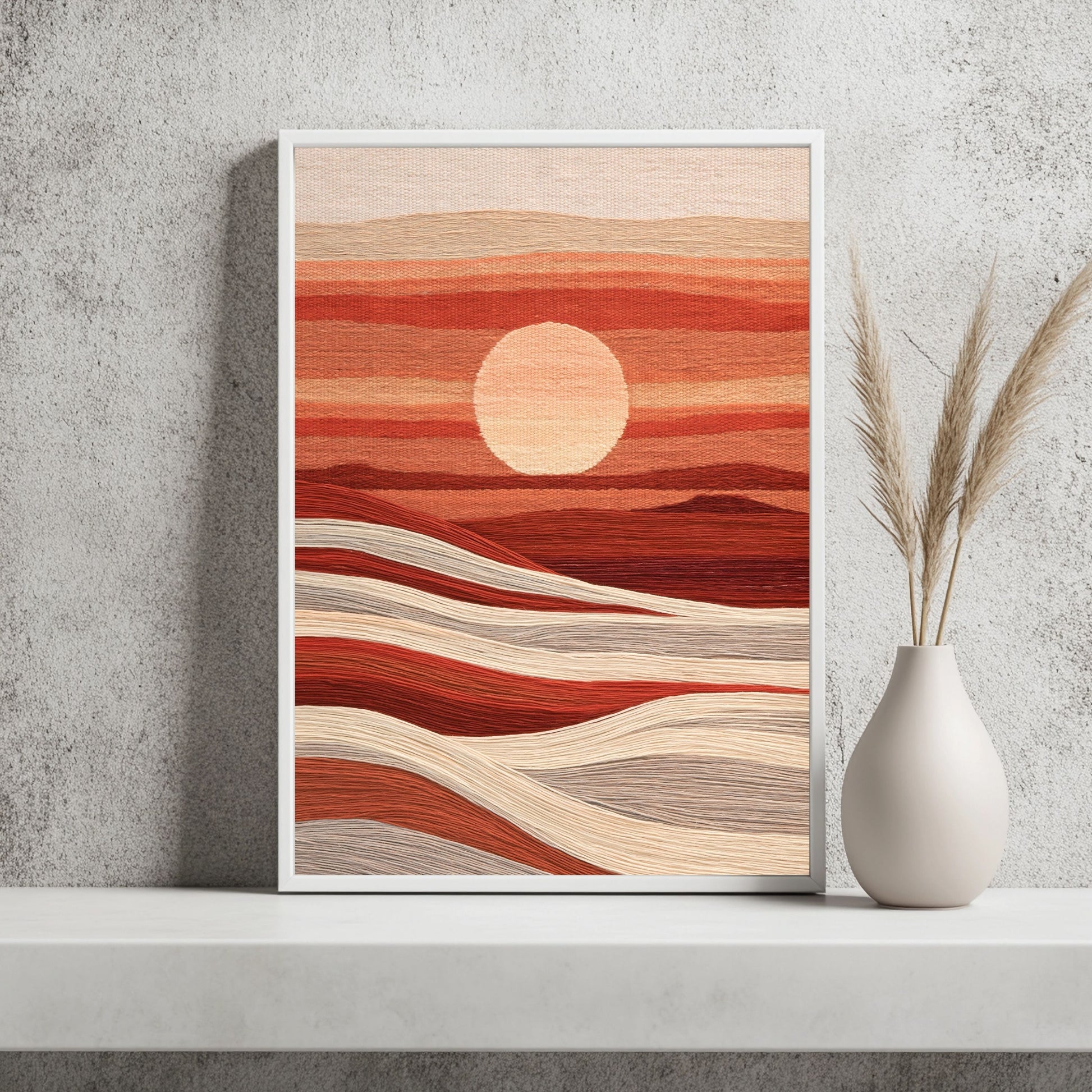 Sonnenuntergang als Webbild Poster – Raumansicht 2