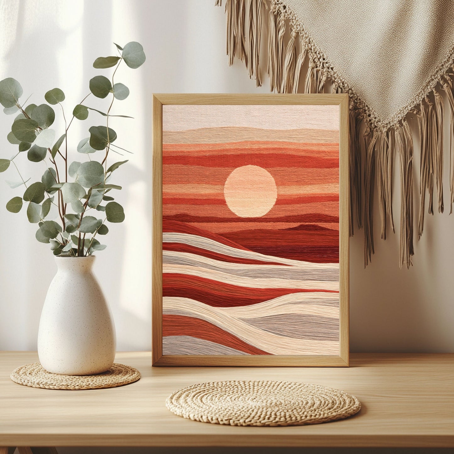 Sonnenuntergang als Webbild Poster – Raumansicht 3