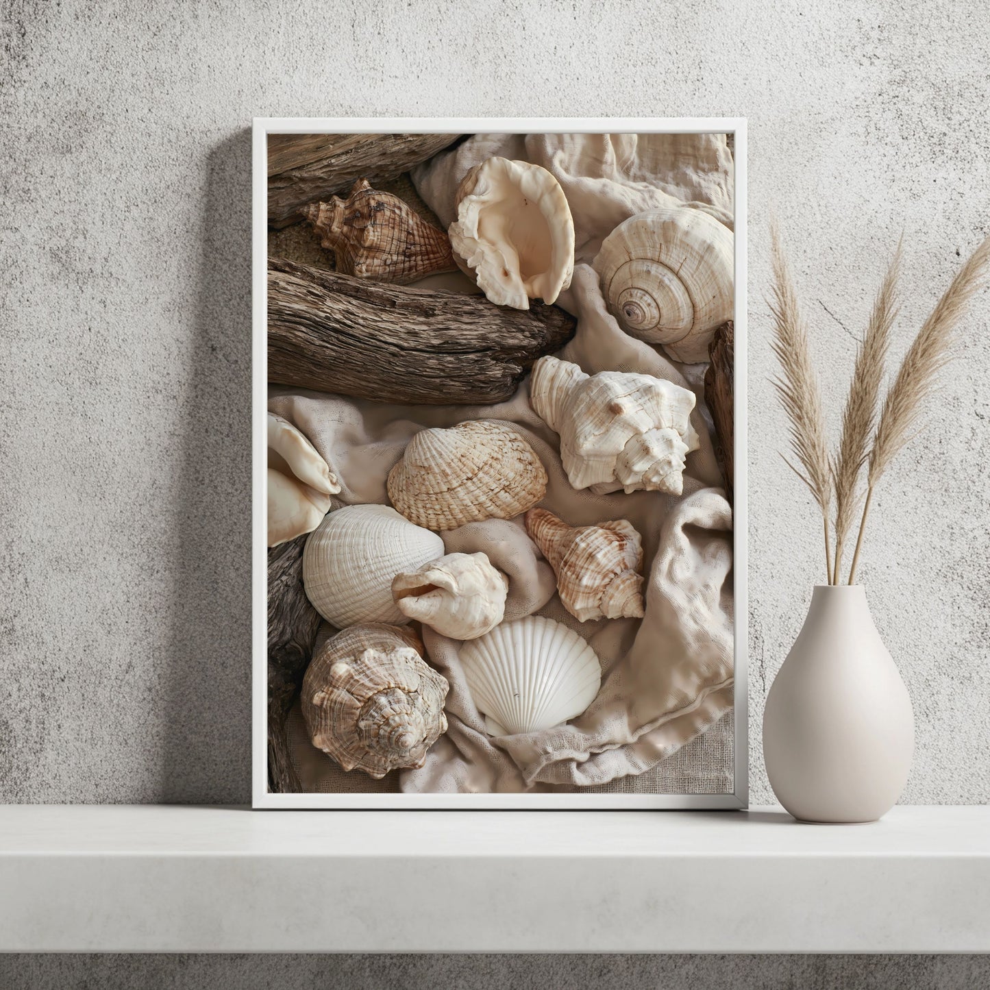 Muscheln und Leinen Poster – Raumansicht 2