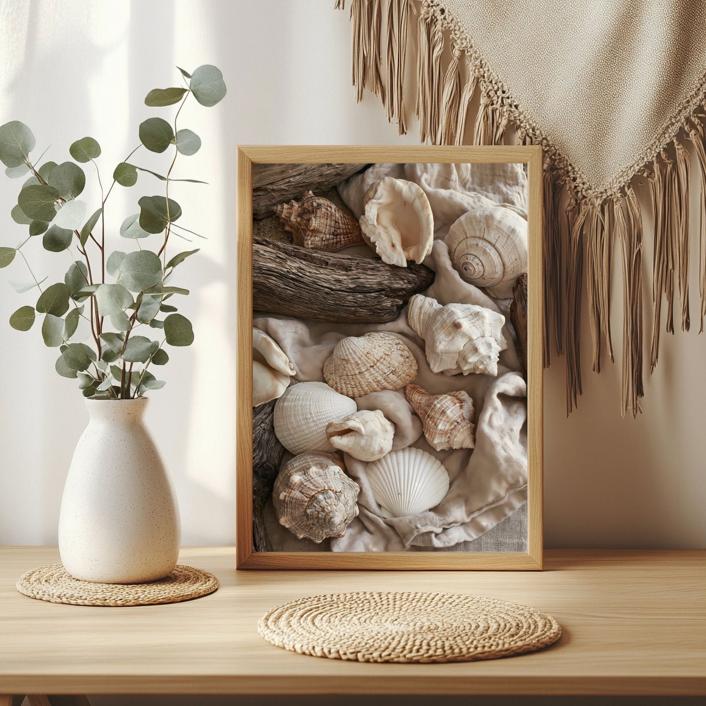 Muscheln und Leinen Poster – Raumansicht 3