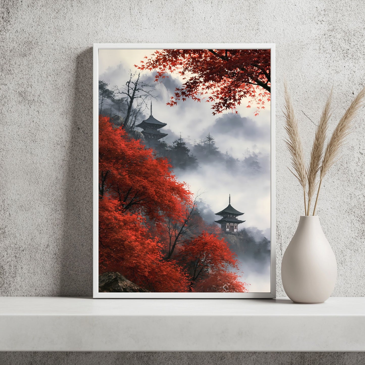 Bergtempel im Herbst Poster – Raumansicht 2