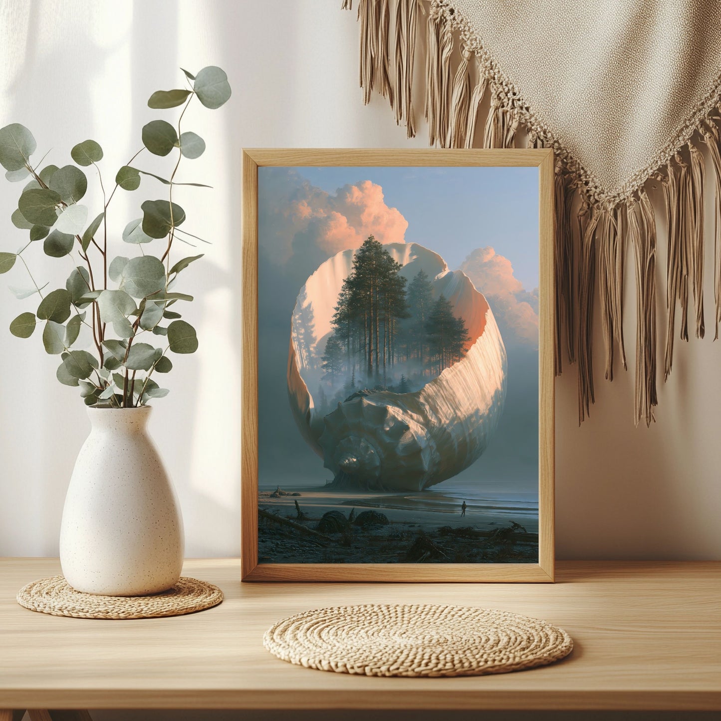 Wald in einer Muschel Poster – Raumansicht 3