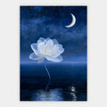 Mondblume im Ozean Poster – Freisteller